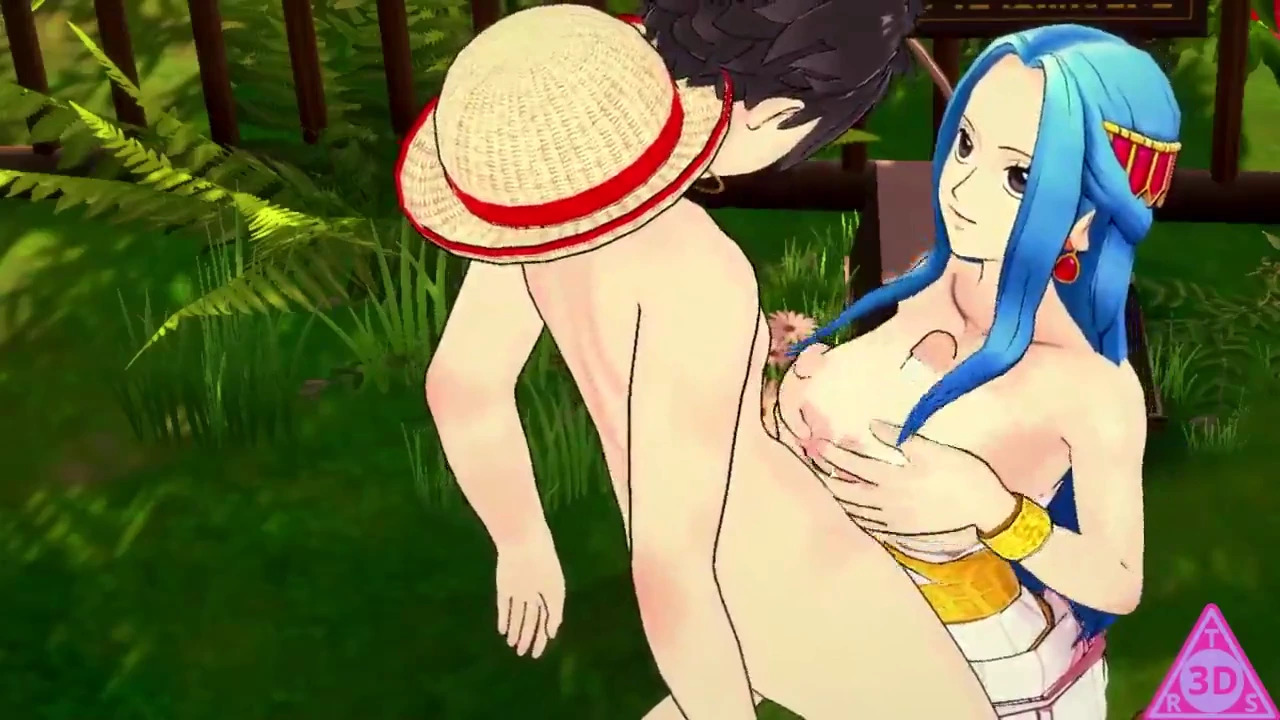 Uncensored Hentai video featuring Rufy and Nefertari Bibi engaging in various sexual acts porn video